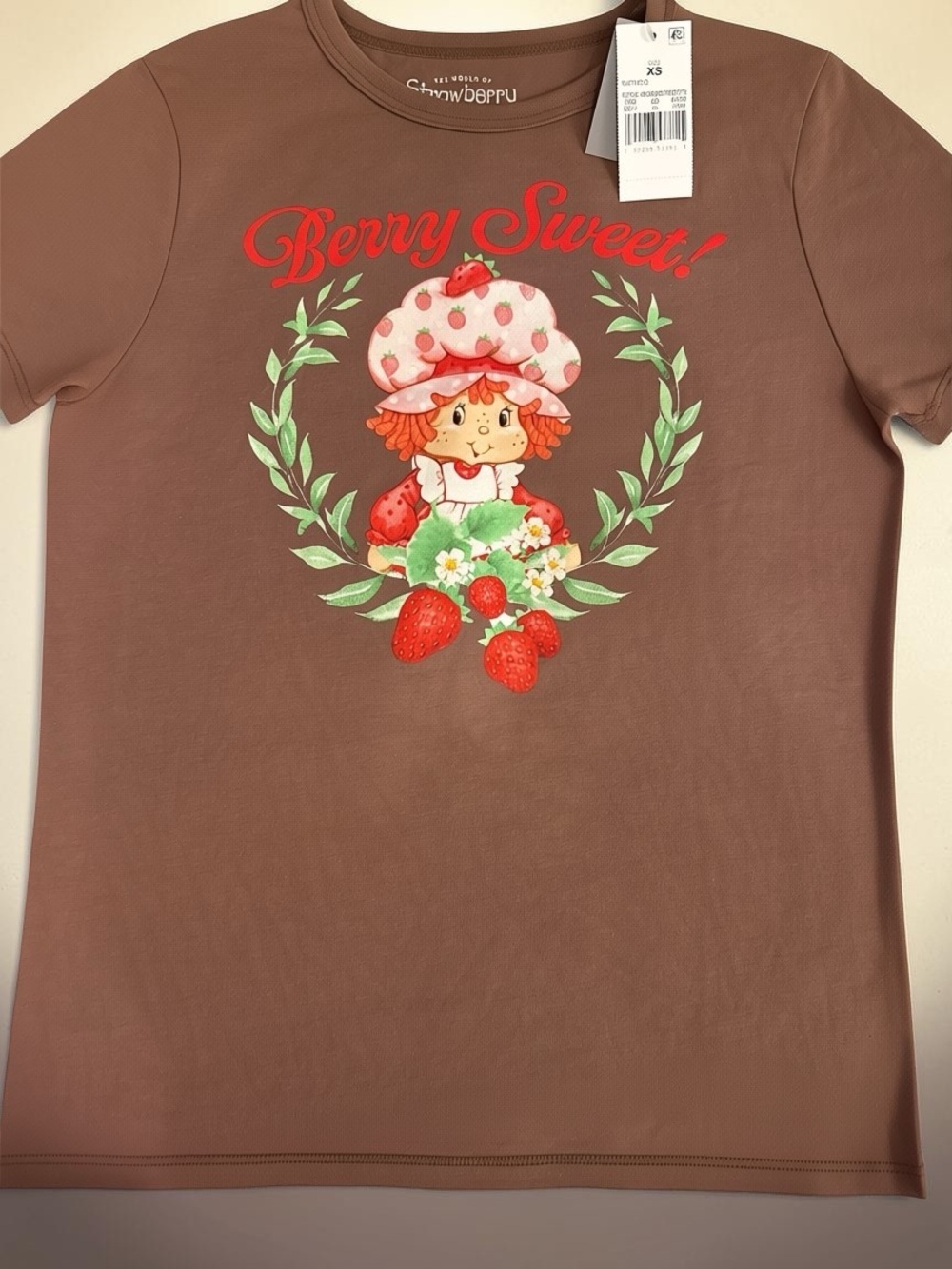 Hybrid Apparel Nutmeg “Berry Sweet!' Strawberry Shortcake Graphic Tee